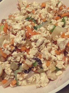 炒り豆腐☆肉無し・野菜たっぷり!-レシピのメイン写真