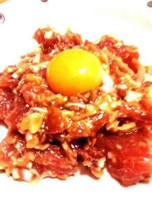絶対的人気♪マグロのユッケ風-レシピのメイン写真