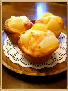 バターなし☆ジューシー☆洋梨のマフィン♪-レシピのメイン写真