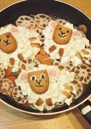 ひつじちゃん✿デコ鍋にいかが？-レシピのメイン写真