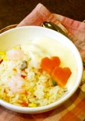 チーズクリームソースかけ海老ピラフ☆-レシピのメイン写真