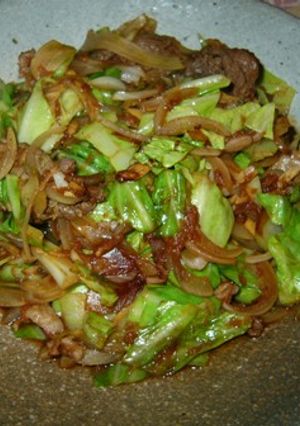 牛肉とキャベツの韓国風炒め物-レシピのメイン写真