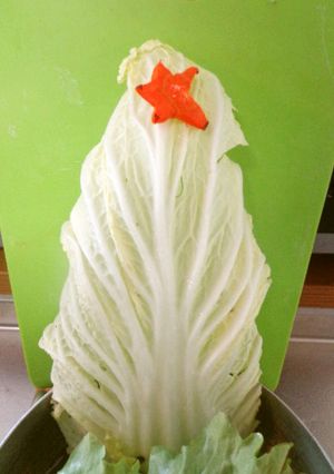 最速のクリスマスツリー鍋（白菜）-レシピのメイン写真