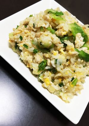 ランチ!鶏そぼろとレタスのパラパラ炒飯-レシピのメイン写真
