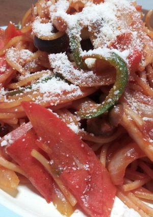 野菜たっぷり簡単ナポリタン-レシピのメイン写真