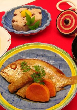 介護食　尾頭付きの鯛　お祝い膳-レシピのメイン写真