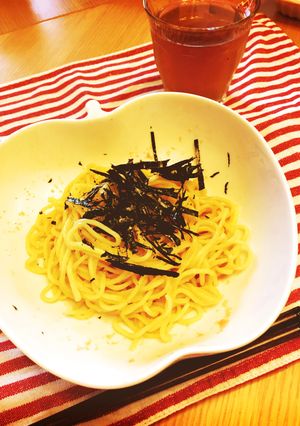 ランチに5分で出来る！明太クリーム麺-レシピのメイン写真