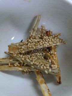 ごぼうのごま油炒め-レシピのメイン写真