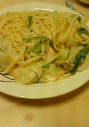 鮭とほうれん草のクリームパスタ★-レシピのメイン写真