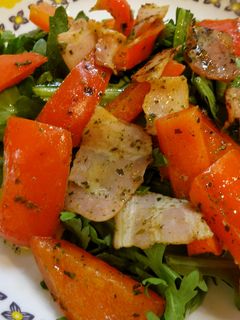 *春菊とパプリカのサラダ*-レシピのメイン写真