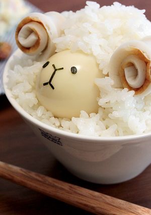 ちくわくるくる☆ひつじのキャラごはん-レシピのメイン写真