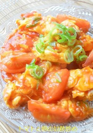 トマトと卵の甘酢炒め-レシピのメイン写真