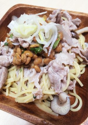 絶品！さっぱり簡単ポンマヨ納豆パスタ-レシピのメイン写真