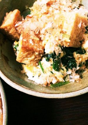 めんつゆレシピ＊ほうれん草と厚揚げ-レシピのメイン写真