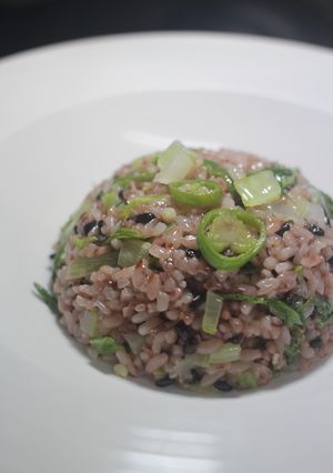 サラダ感覚の黒米炒飯-レシピのメイン写真