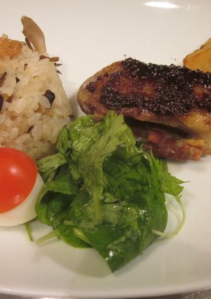 地鶏のブドウの果汁マスタード焼き-レシピのメイン写真