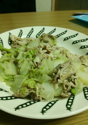 白菜と豚肉の塩ポン酢炒め-レシピのメイン写真