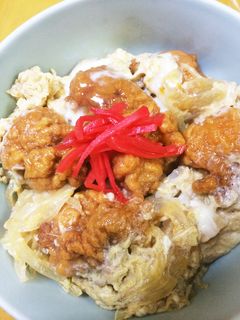 唐揚げリメイク♪簡単!唐揚げ丼-レシピのメイン写真
