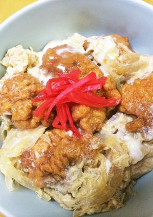 唐揚げリメイク♪簡単！唐揚げ丼-レシピのメイン写真