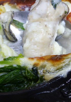 ストウブで牡蠣と白菜のグラタン-レシピのメイン写真