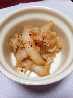 白菜の古漬けの炒め煮-レシピのメイン写真