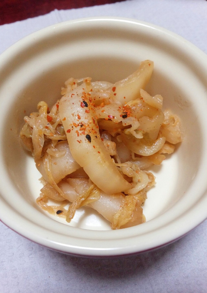 白菜の古漬けの炒め煮-レシピのメイン写真