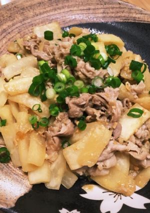 少ない材料で！豚コマと大根の味噌炒め♡-レシピのメイン写真