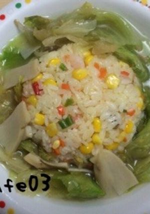冷凍ピラフでレタスチャーハン-レシピのメイン写真