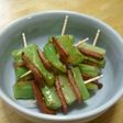お弁当に♪ブロッコリーの芯とベーコン串