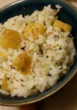 さつまいもと高菜の混ぜごはん-レシピのメイン写真