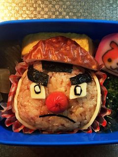 妖怪ウォッチの焼きおにぎりキャラ弁-レシピのメイン写真