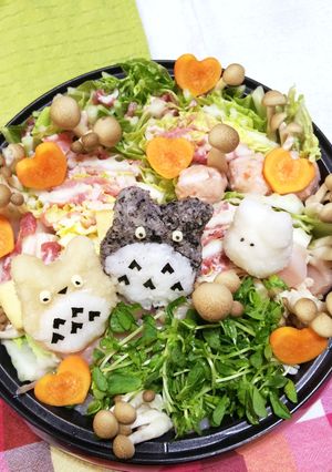 ﾐﾙﾌｨｰﾕ 鍋 大根おろしアートトトロ-レシピのメイン写真
