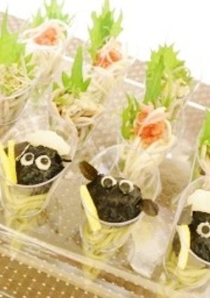 一口年越しそば大根おろしアートで羊に♪-レシピのメイン写真