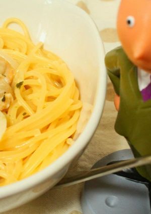 帆立のクリームスパゲティ-レシピのメイン写真