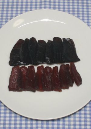 簡単☆食品乾燥機で絶品まぐろジャーキー-レシピのメイン写真