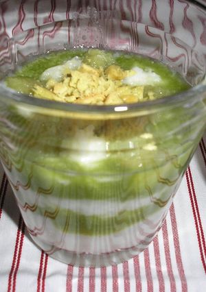 ☆離乳食中期☆抹茶パフェもどき-レシピのメイン写真