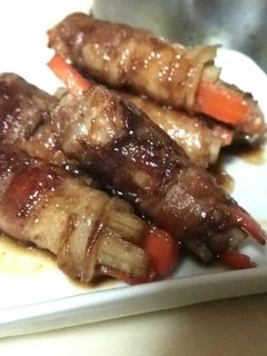 *にんじんゴボウの肉巻き*-レシピのメイン写真