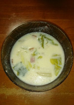 白菜とベーコンのあっさりクリームスープ-レシピのメイン写真