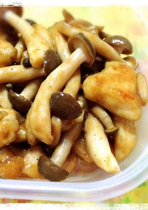 鶏むね肉としめじの炒めもの☆-レシピのメイン写真