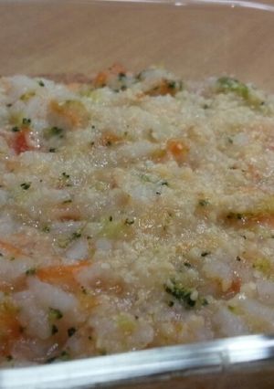 離乳食　後期　焼きトマトリゾット♪-レシピのメイン写真