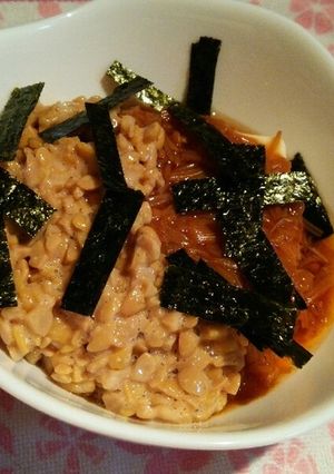 簡単ウマ！なめたけ納豆柚子胡椒豆腐あえ★-レシピのメイン写真