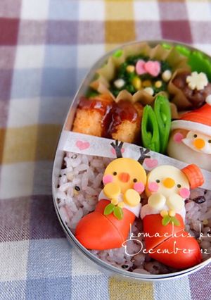 クリスマス キャラ弁♡クリスマス-レシピのメイン写真