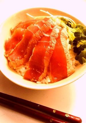 ☺簡単美味しい♪霜降り漬けまぐろ丼☺-レシピのメイン写真