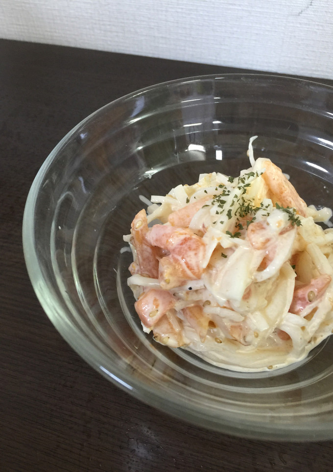 食卓に秋を♪柿と大根のマヨサラダ-レシピのメイン写真