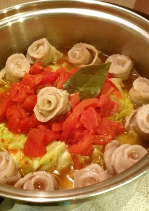 豚バラとキャベツの煮込み-レシピのメイン写真