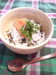 簡単♪明太子としらすの丼-レシピのメイン写真