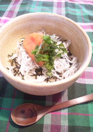 簡単♪明太子としらすの丼-レシピのメイン写真