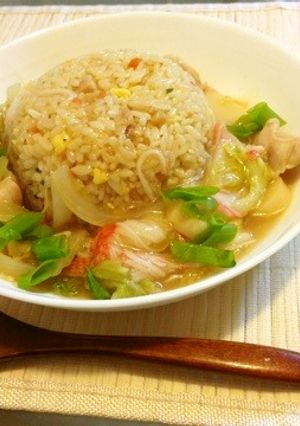 野菜たっぷりあんかけチャーハン-レシピのメイン写真