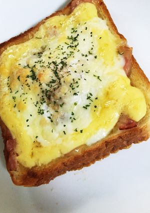 朝食！旨旨！ベーコンエッグトースト-レシピのメイン写真