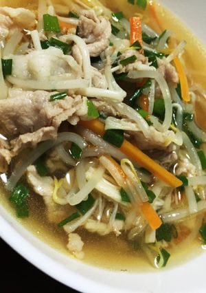 もやしと豚肉のごちうまスープ-レシピのメイン写真